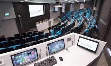 Audio visual control equipment in a meeting space