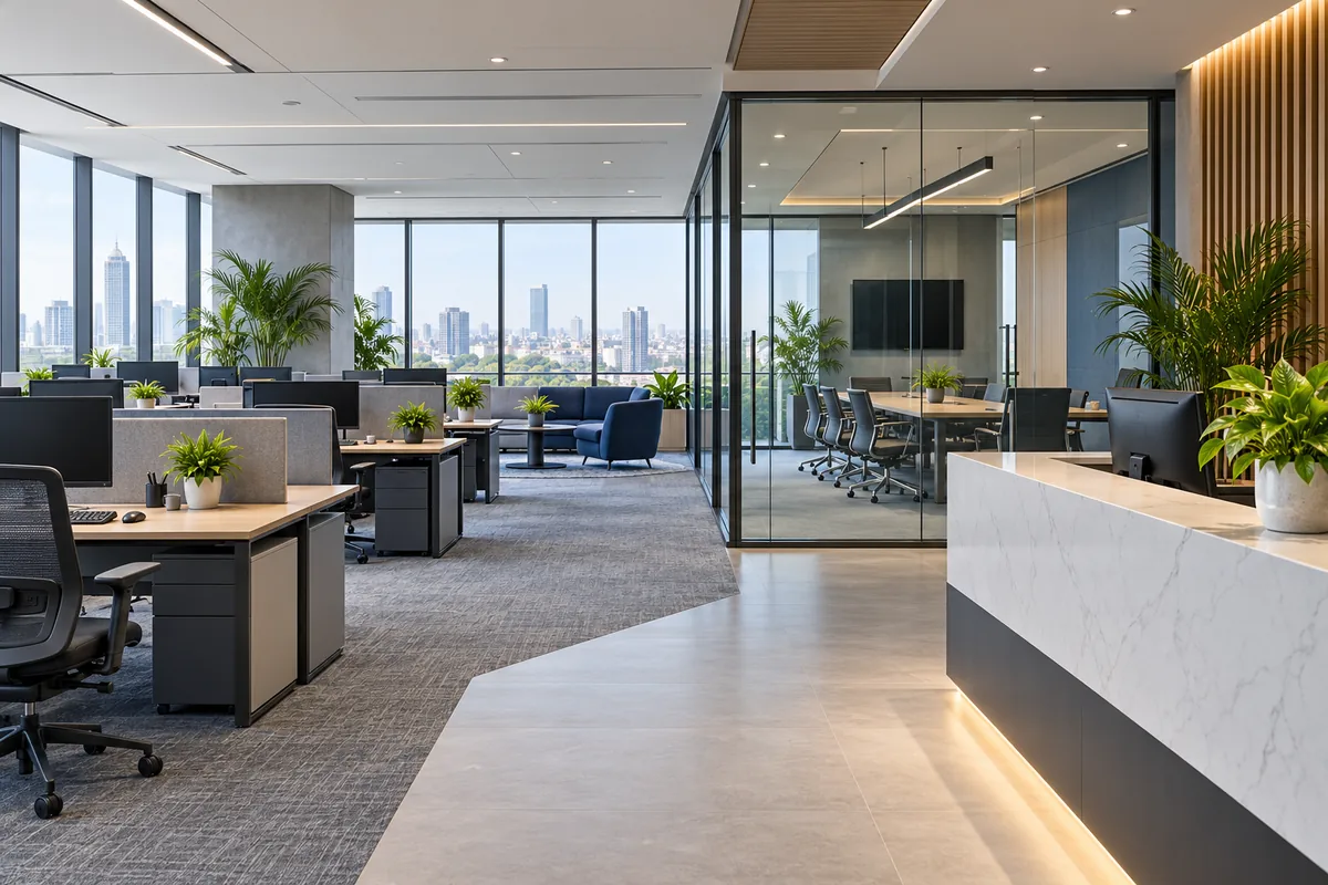 Contemporary commercial workspace — illustrative image