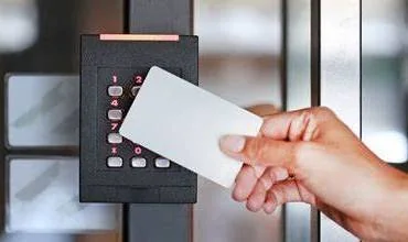 Card presented to an access control reader